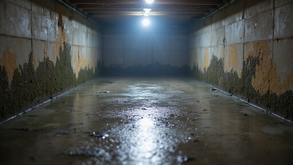 basement moisture affected by western ny weather